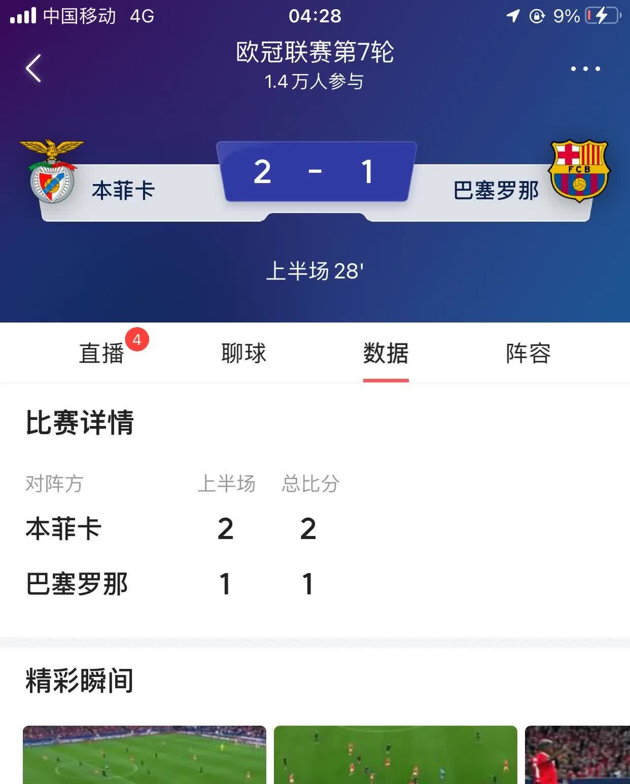 皇马战平巴萨，小组排名陷入僵局